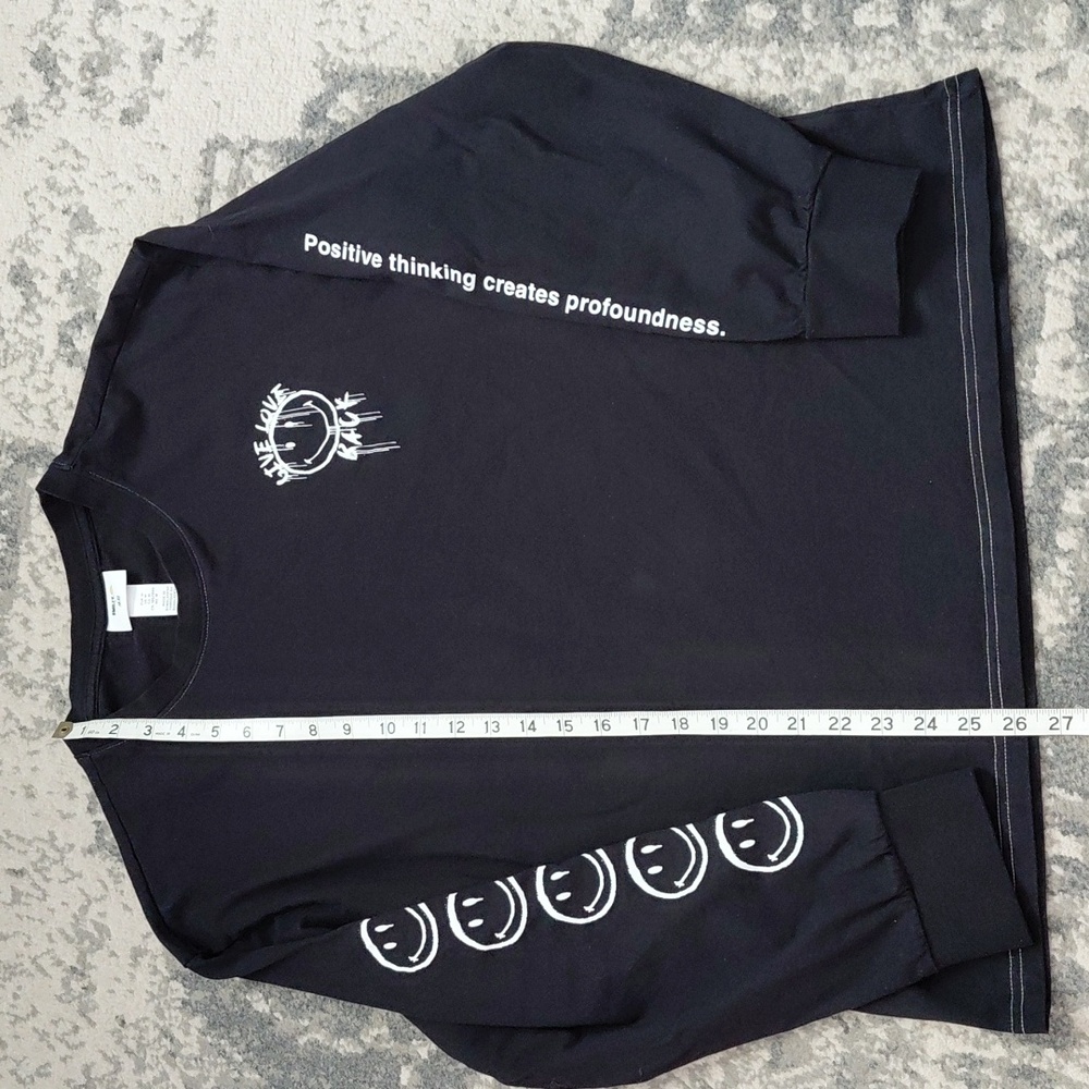 Black Graphic Long Sleeve Shirt - Picture 6 of 8